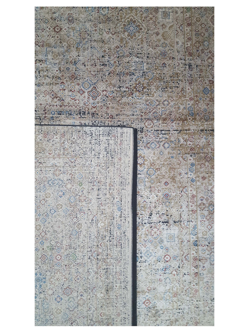 Pacific Ibiza 73258 Beige Multi Modern Power Loom Rug