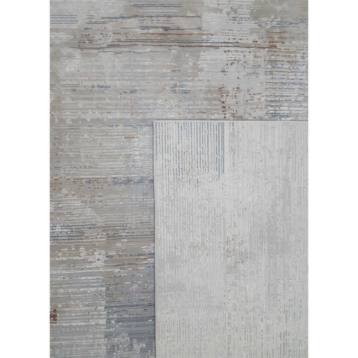Pacific Ibiza 73265 Ivory Grey Modern Power Loom Rug