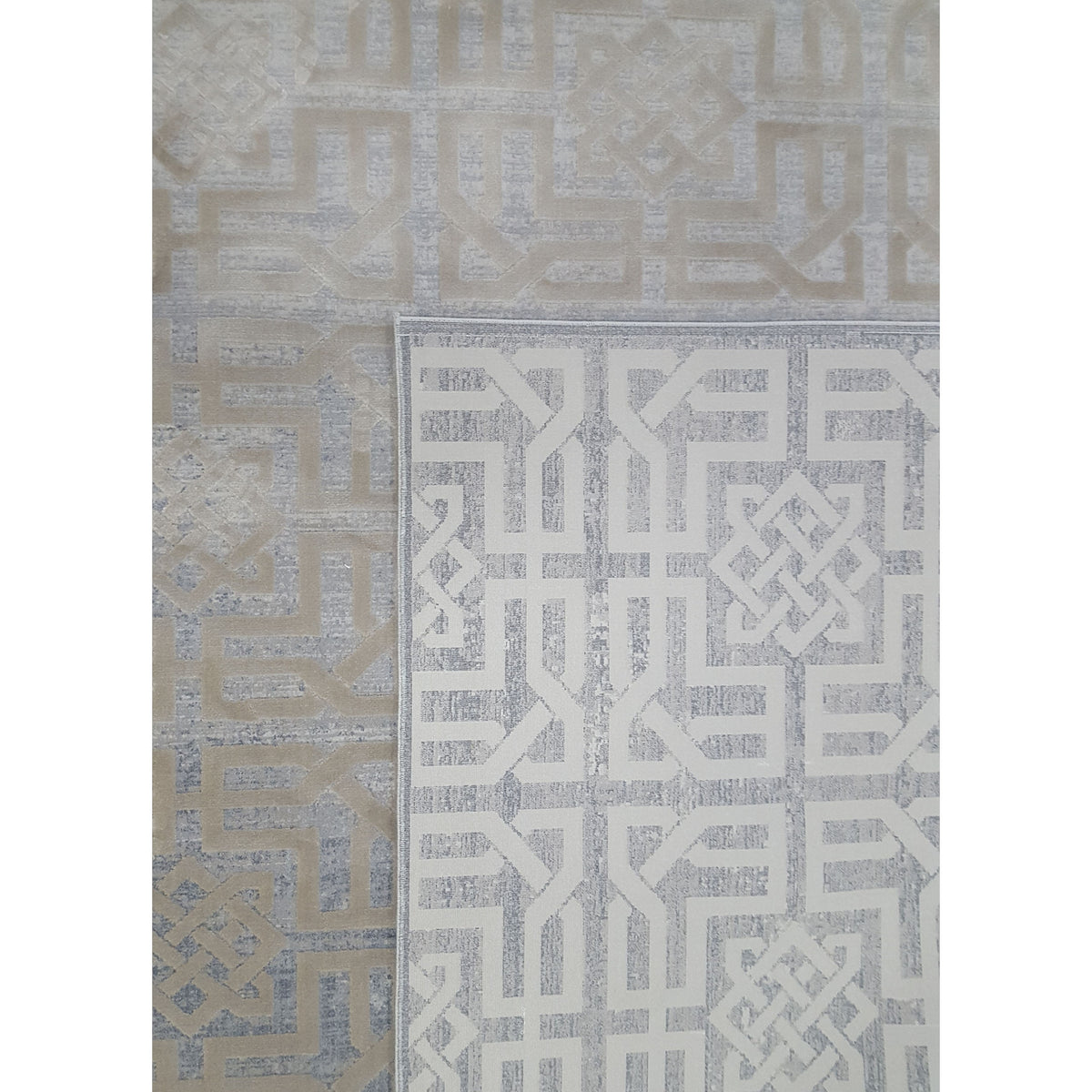 Pacific Ibiza 73266 Beige Grey Modern Power Loom Rug
