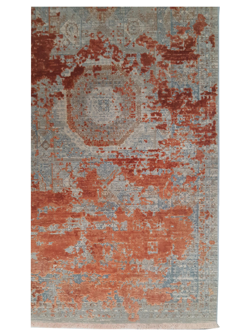 Pacific Ibiza 73267 Orange Beige Modern Power Loom Rug