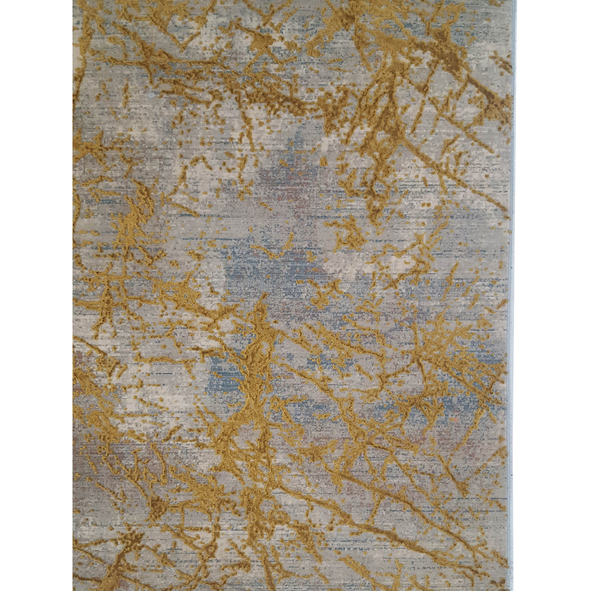 Pacific Ibiza 73272 Gold Grey Modern Power Loom Rug