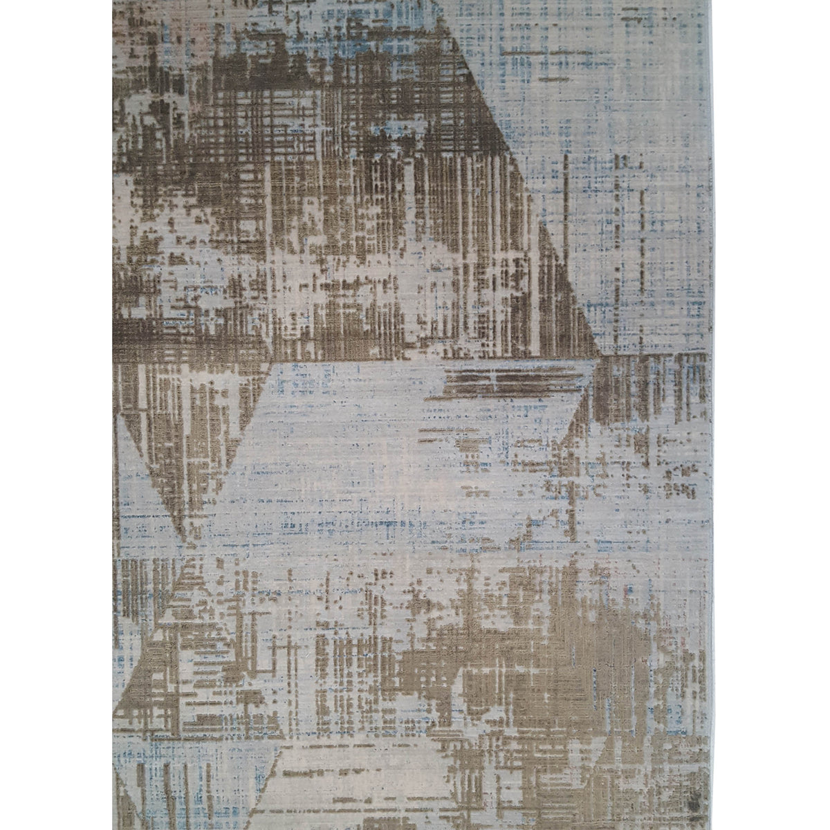 Pacific Ibiza 73277 Gold Blue Modern Power Loom Rug