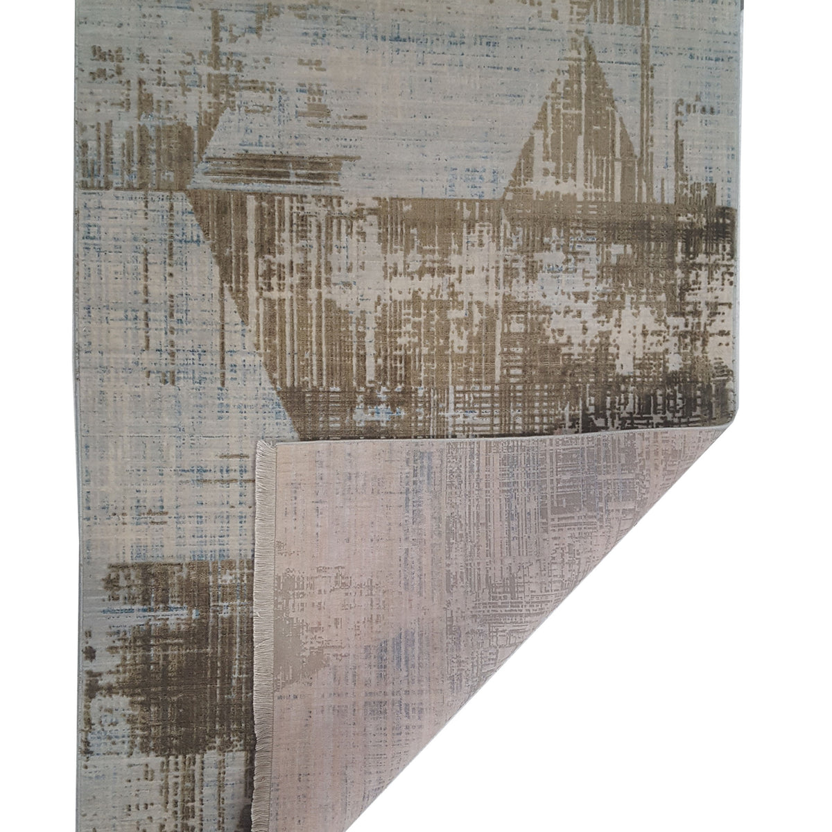 Pacific Ibiza 73277 Gold Blue Modern Power Loom Rug