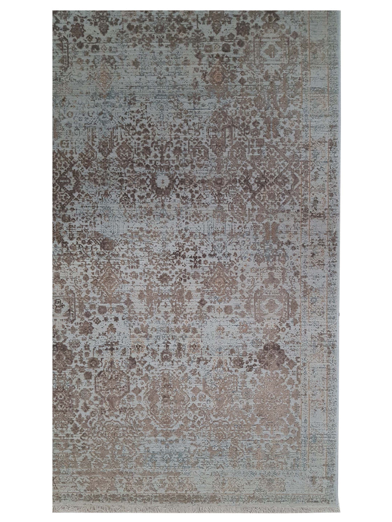 Pacific Ibiza 73279 Grey Brown Modern Power Loom Rug