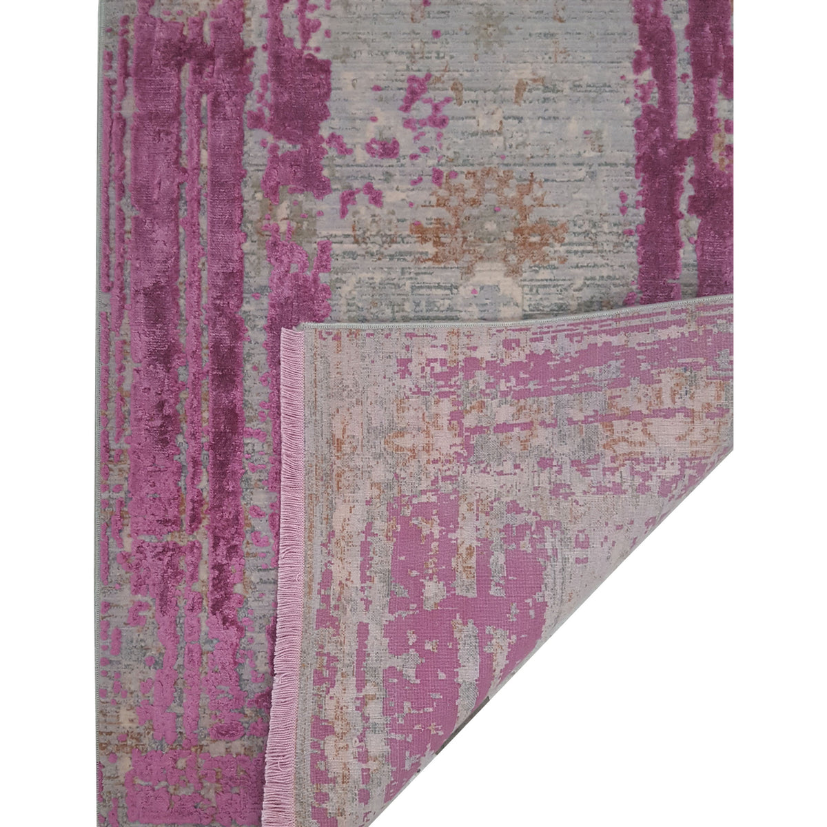 Pacific Ibiza 73283 Purple Grey Modern Power Loom Rug