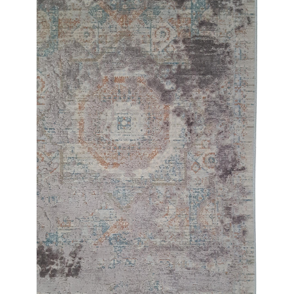 Pacific Ibiza 73284 Purple Grey Modern Power Loom Rug