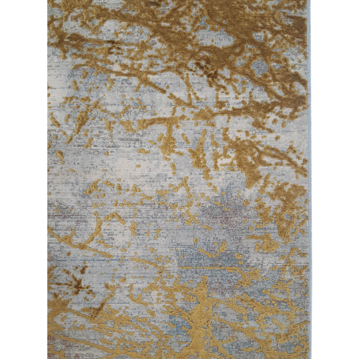 Pacific Ibiza 73285 Gold Grey Modern Power Loom Rug