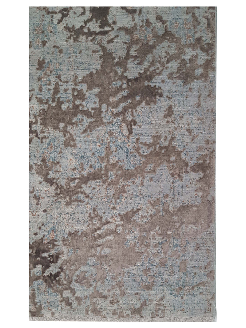 Pacific Ibiza 73289 Ivory Brown Modern Power Loom Rug