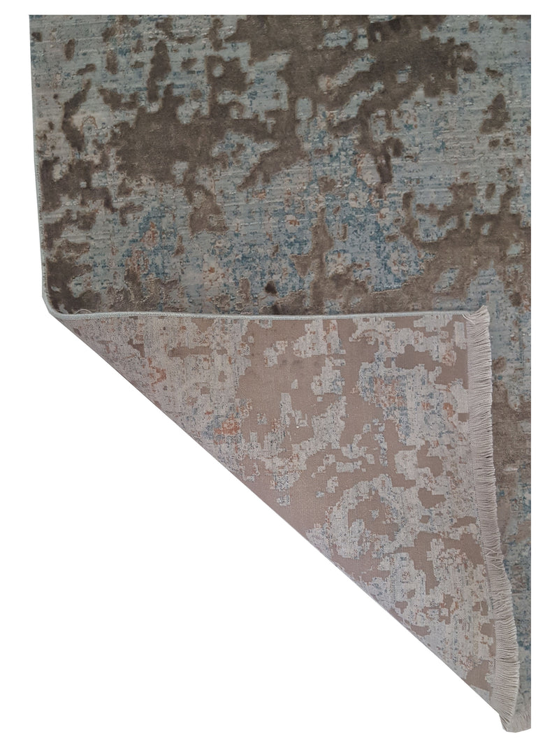 Pacific Ibiza 73289 Ivory Brown Modern Power Loom Rug