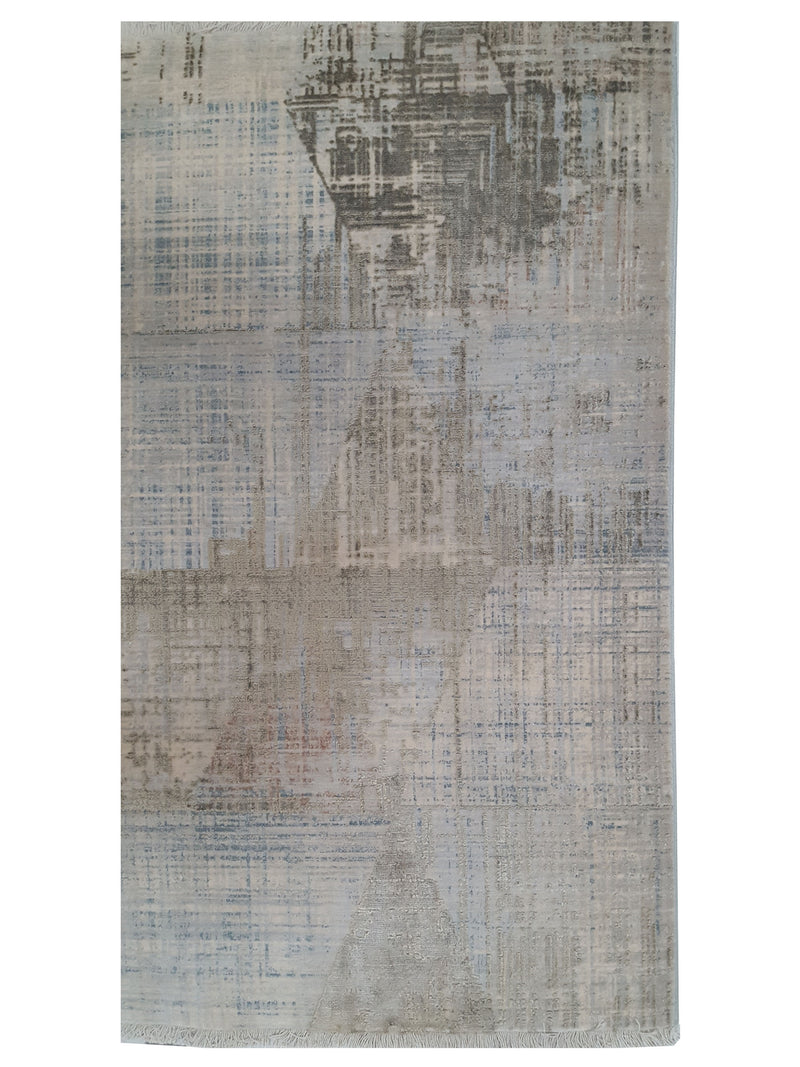 Pacific Ibiza 73290 Grey Blue Modern Power Loom Rug