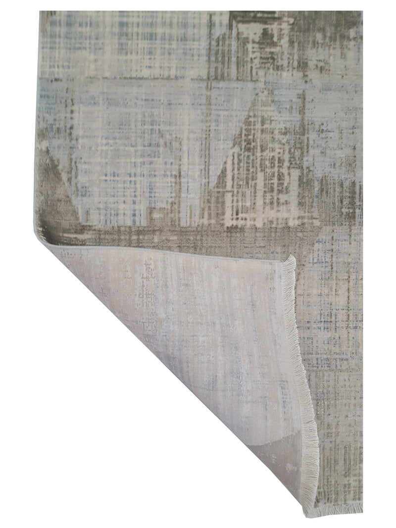 Pacific Ibiza 73290 Grey Blue Modern Power Loom Rug