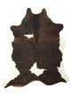 Aura Cowhide 73325 Mocha Ivory Cowhide Cowhide Rug