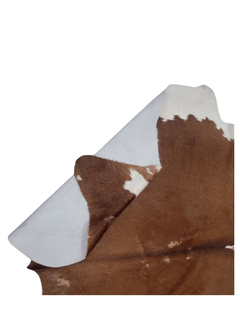 Aura Cowhide 73343 Brown Ivory Cowhide Cowhide Rug