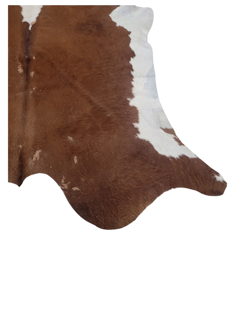Aura Cowhide 73343 Brown Ivory Cowhide Cowhide Rug