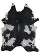 Aura Cowhide  Black Grey Cowhide