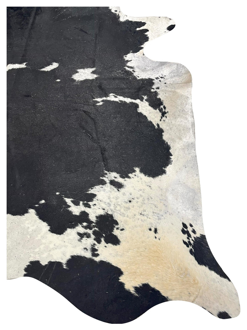 Aura Cowhide 73367 Black Ivory Cowhide Cowhide Rug