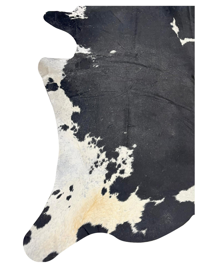 Aura Cowhide 73367 Black Ivory Cowhide Cowhide Rug
