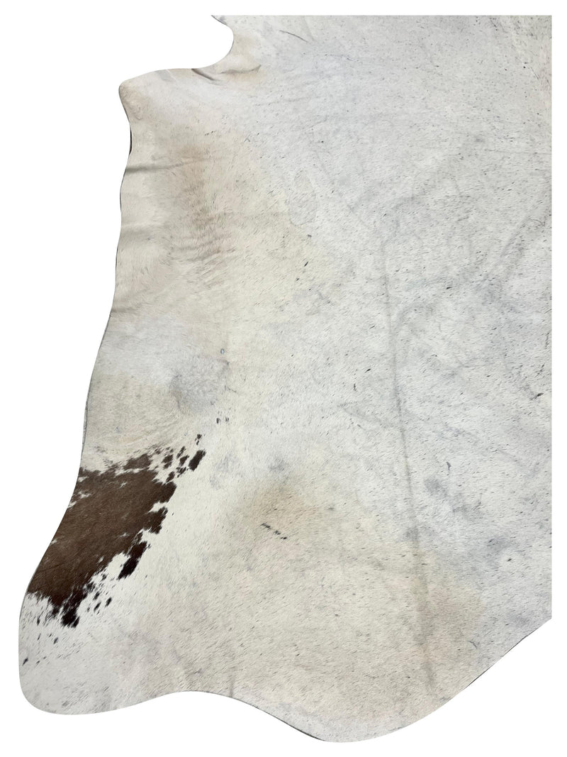 Aura Cowhide 73369 Ivory Brown Cowhide Cowhide Rug
