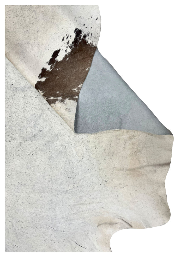 Aura Cowhide 73369 Ivory Brown Cowhide Cowhide Rug