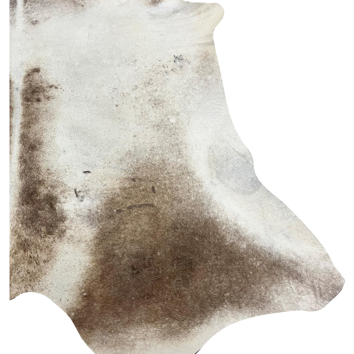 Aura Cowhide 73371 Ivory Brown Cowhide Cowhide Rug