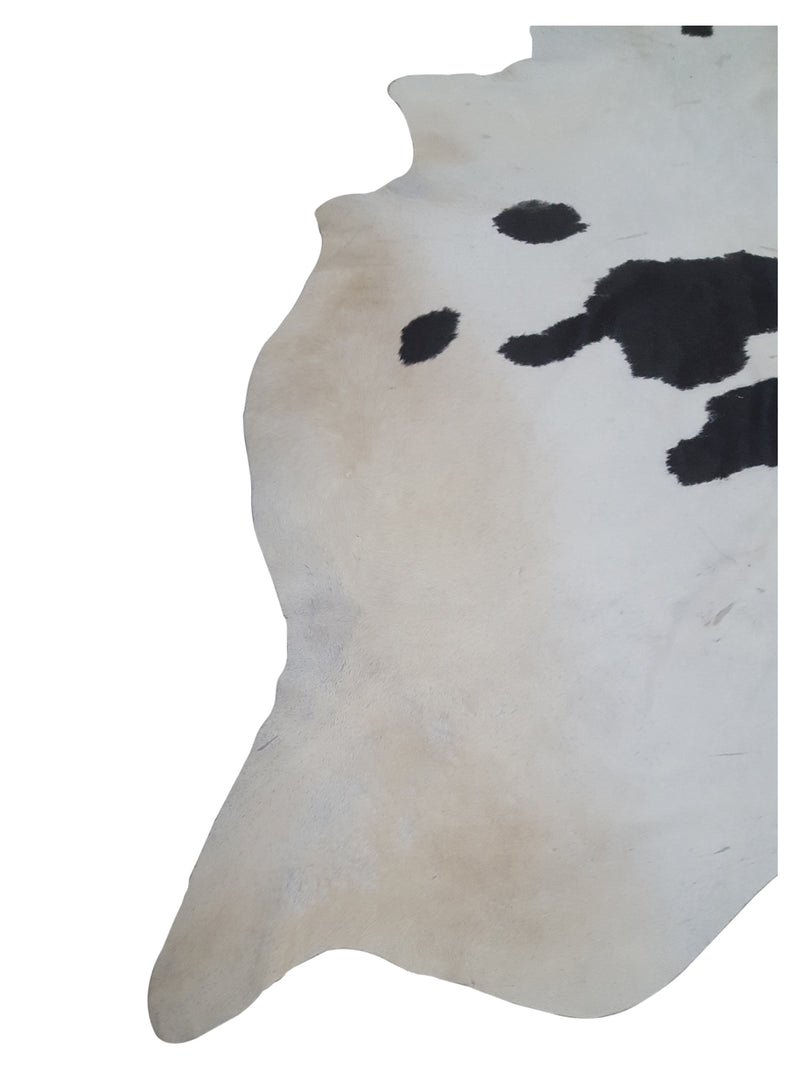 Aura Cowhide 73384 Ivory Espresso Cowhide Cowhide Rug