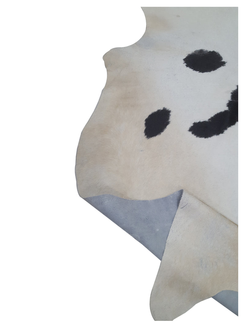 Aura Cowhide 73384 Ivory Espresso Cowhide Cowhide Rug