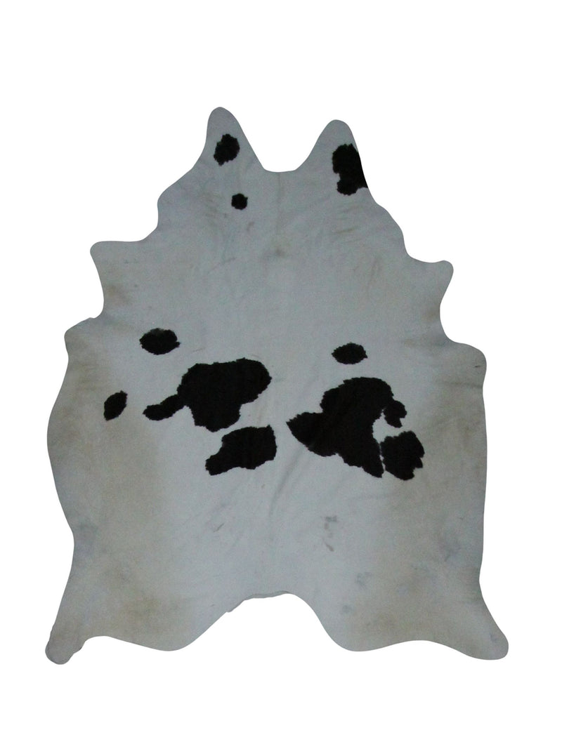 Aura Cowhide  Ivory Espresso Cowhide
