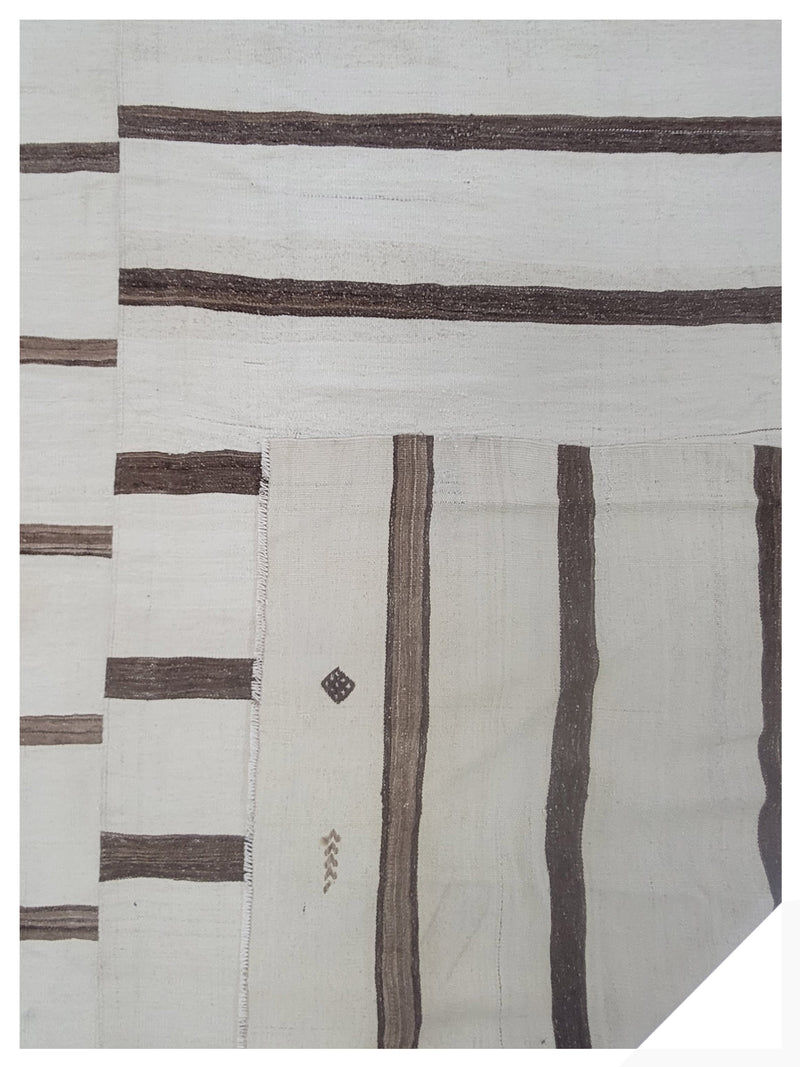 Pacific Vintage Kilim C-151 Beige Brown Transitional Hand Woven Rugs