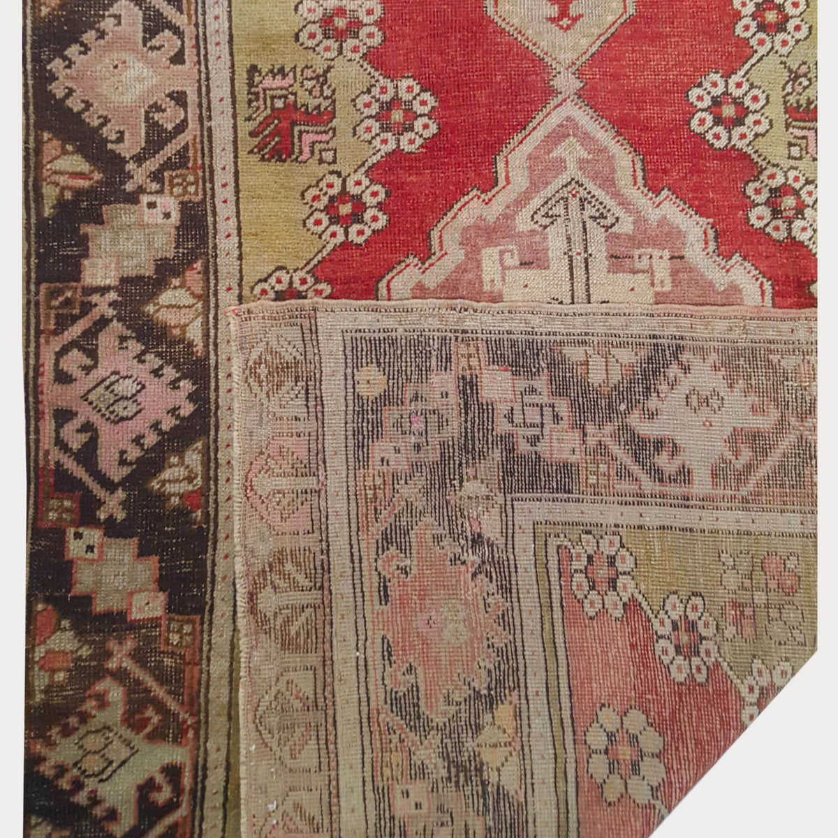 Pacific Anatolia 73532 Red Black Transitional Hand Knotted Rug