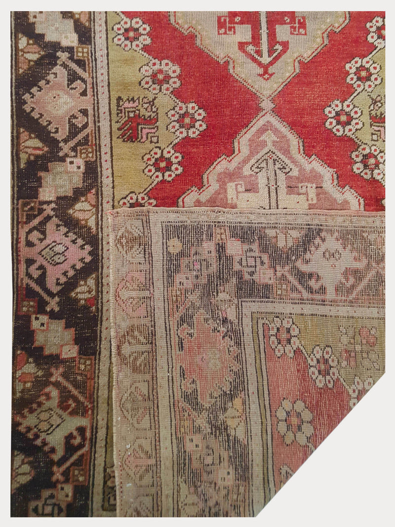 Pacific Anatolia 73532 Red Black Transitional Hand Knotted Rug