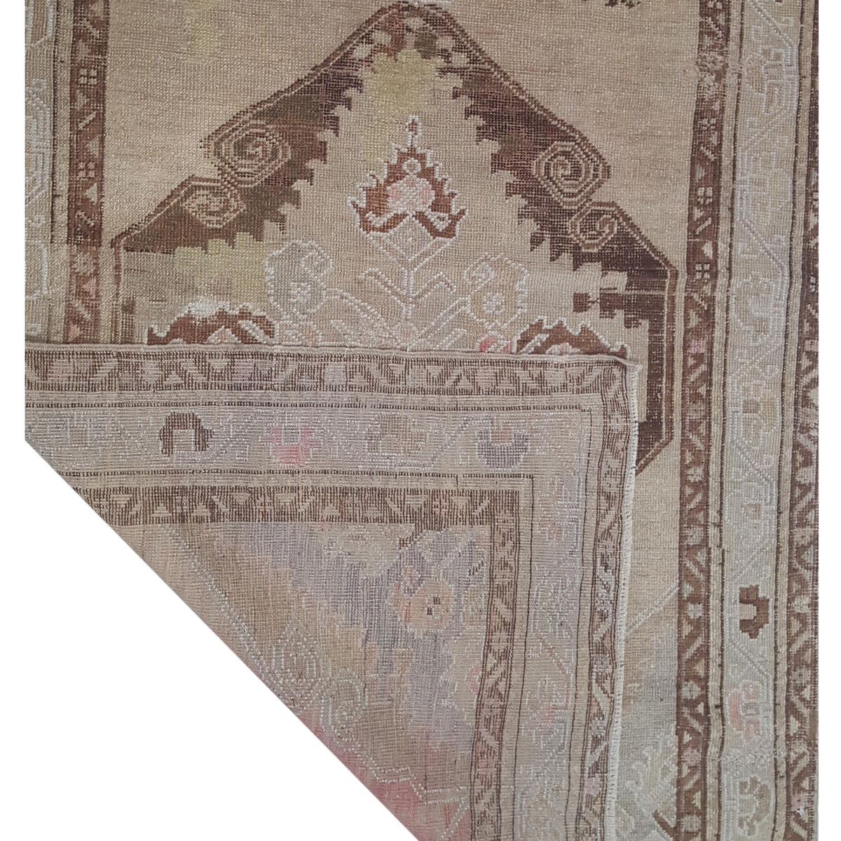 Pacific Anatolia 73533 Latte Mocha Transitional Hand Knotted Rug
