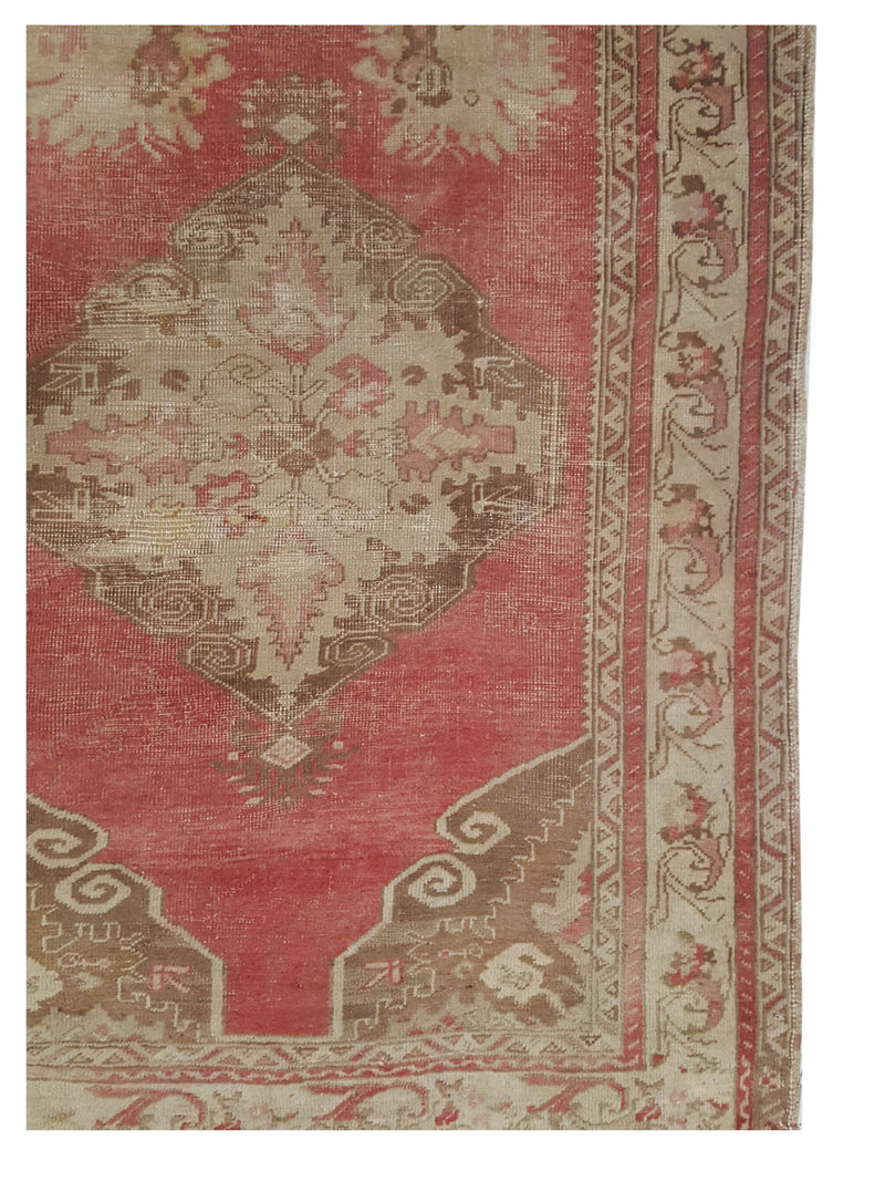 Pacific Anatolia 73534 Orange Beige Transitional Hand Knotted Rug