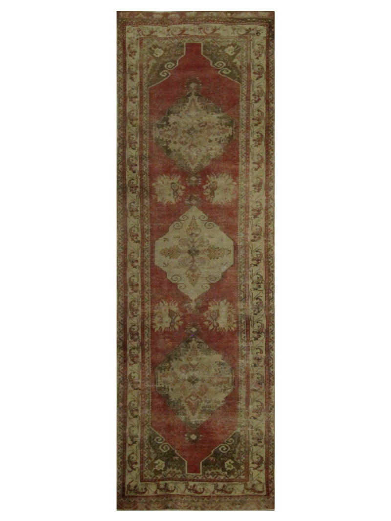 Pacific Anatolia 73534 Orange Beige Transitional Hand Knotted Rug