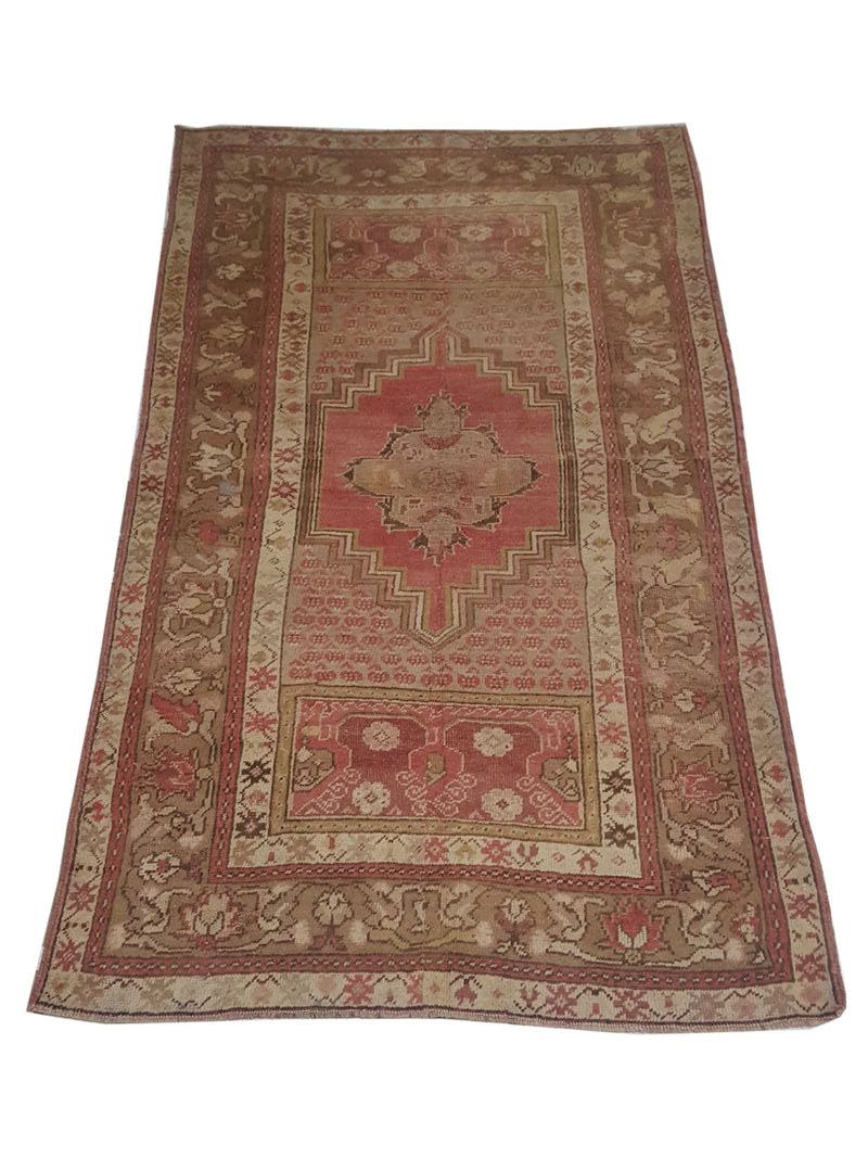 Pacific Anatolia 73537 Rust Camel Transitional Hand Knotted Rug