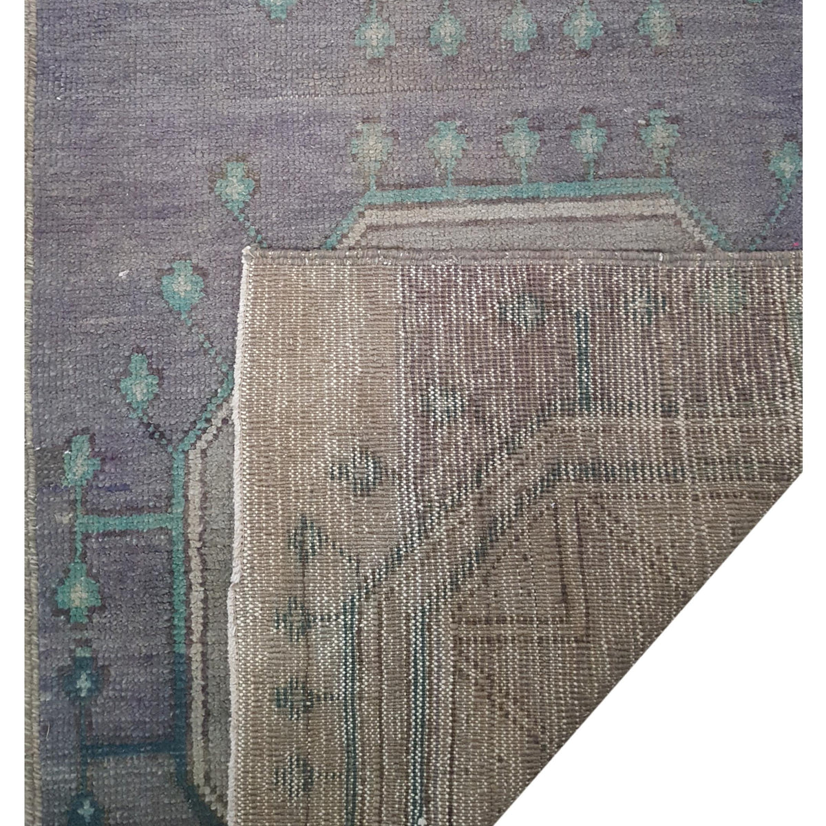 Pacific Anatolia 73542 Purple Beige Transitional Hand Knotted Rug