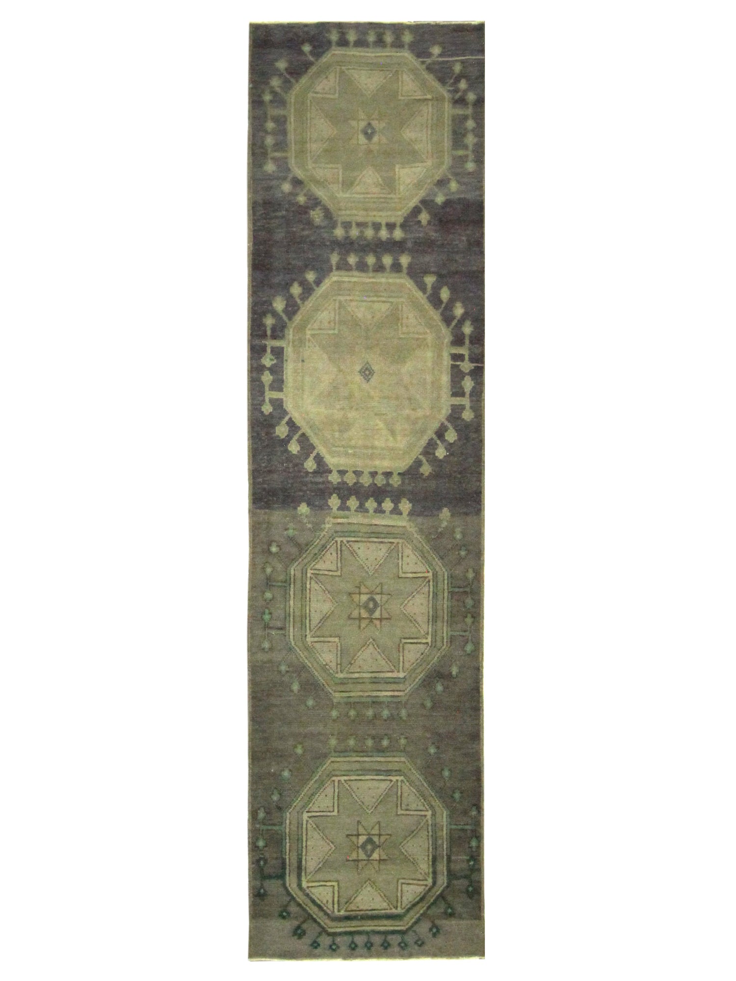 Pacific Anatolia 73542 Purple Beige Transitional Hand Knotted Rug