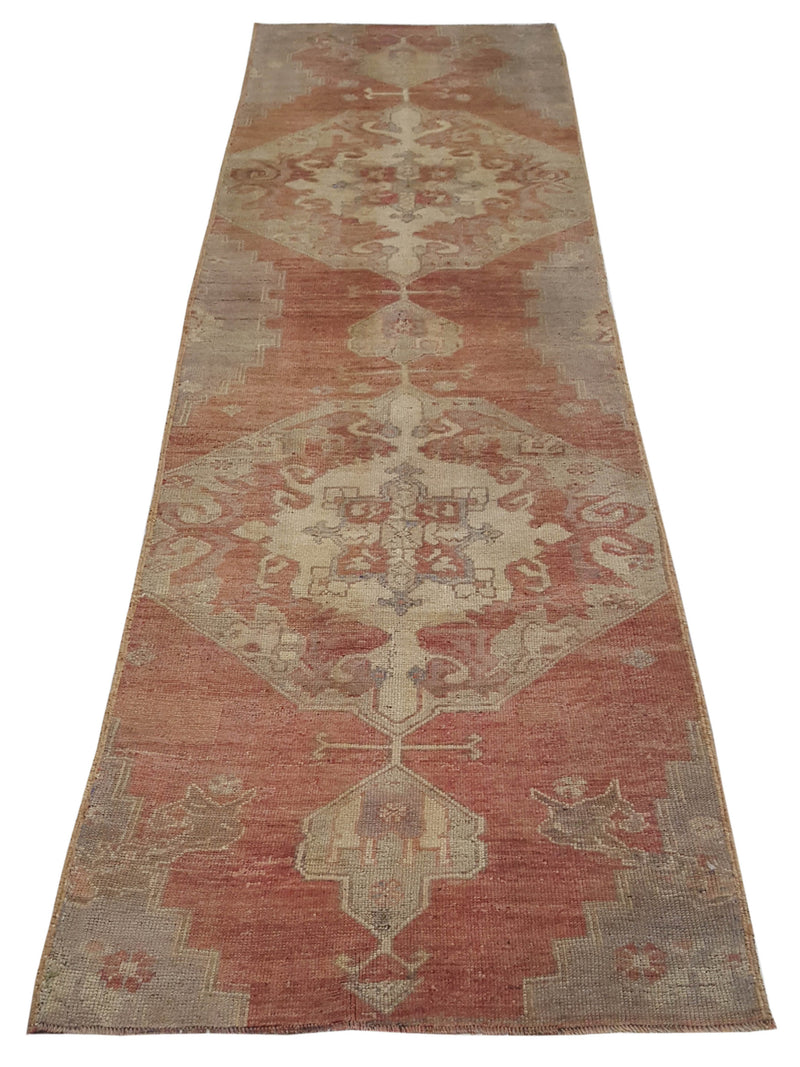 Pacific Anatolia 73549 Orange Beige Transitional Hand Knotted Rug