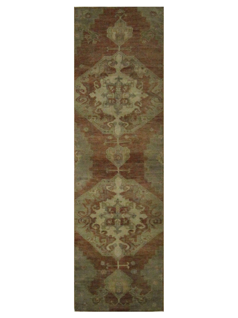 Pacific Anatolia 73549 Orange Beige Transitional Hand Knotted Rug