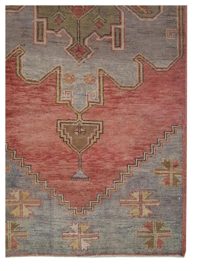 Pacific Anatolia 73550 Rust Grey Transitional Hand Knotted Rug