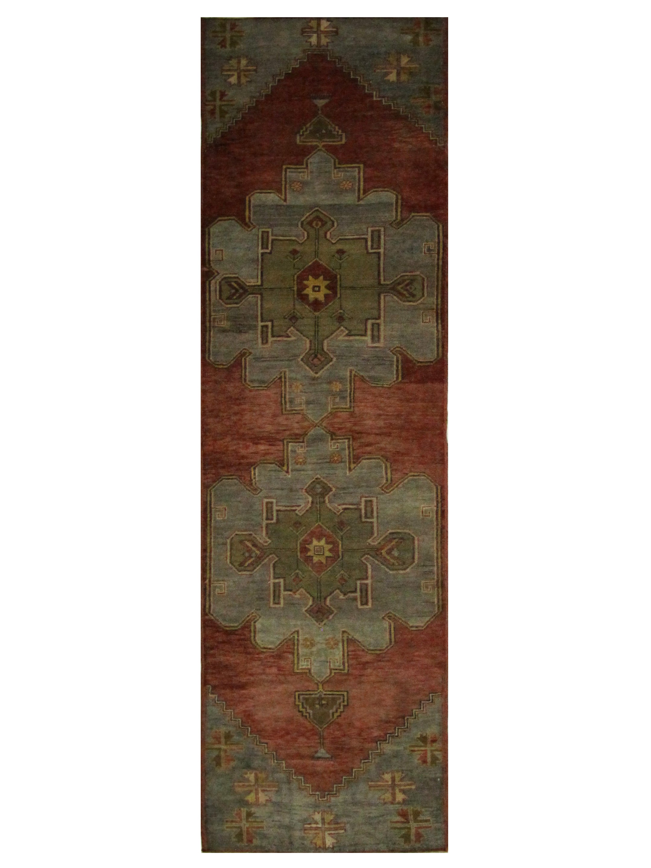 Pacific Anatolia 73550 Rust Grey Transitional Hand Knotted Rug ...