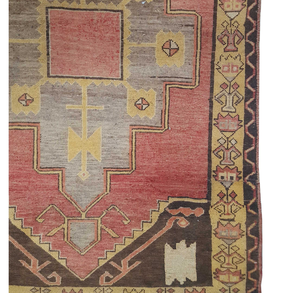 Pacific Anatolia 73559 Orange Gold Transitional Hand Knotted Rug