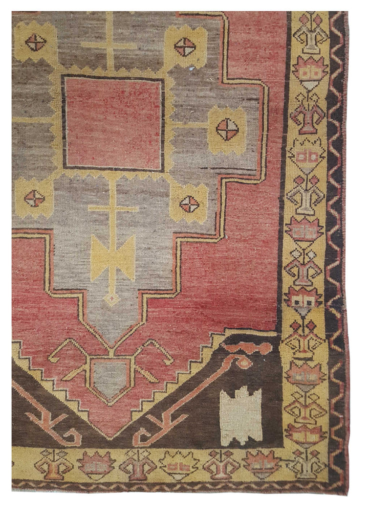 Pacific Anatolia 73559 Orange Gold Transitional Hand Knotted Rug