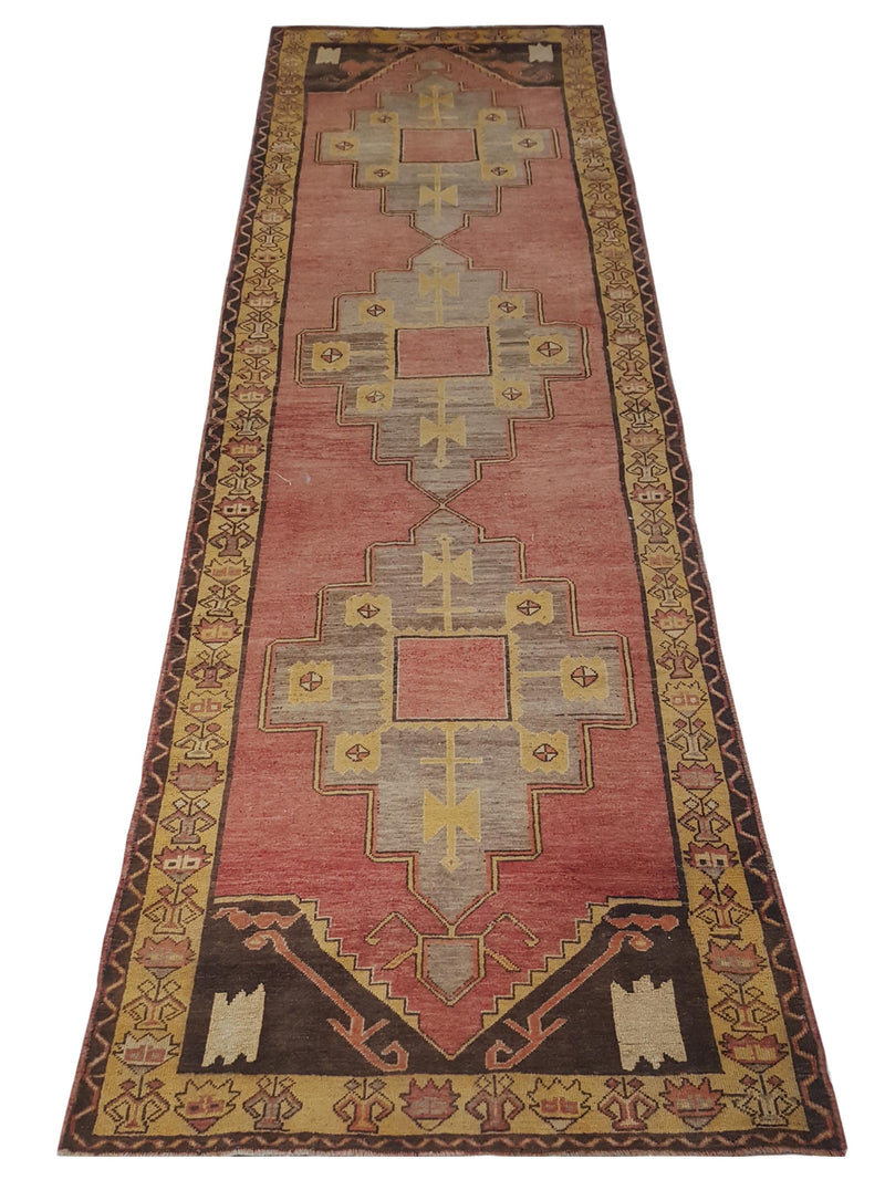 Pacific Anatolia 73559 Orange Gold Transitional Hand Knotted Rug