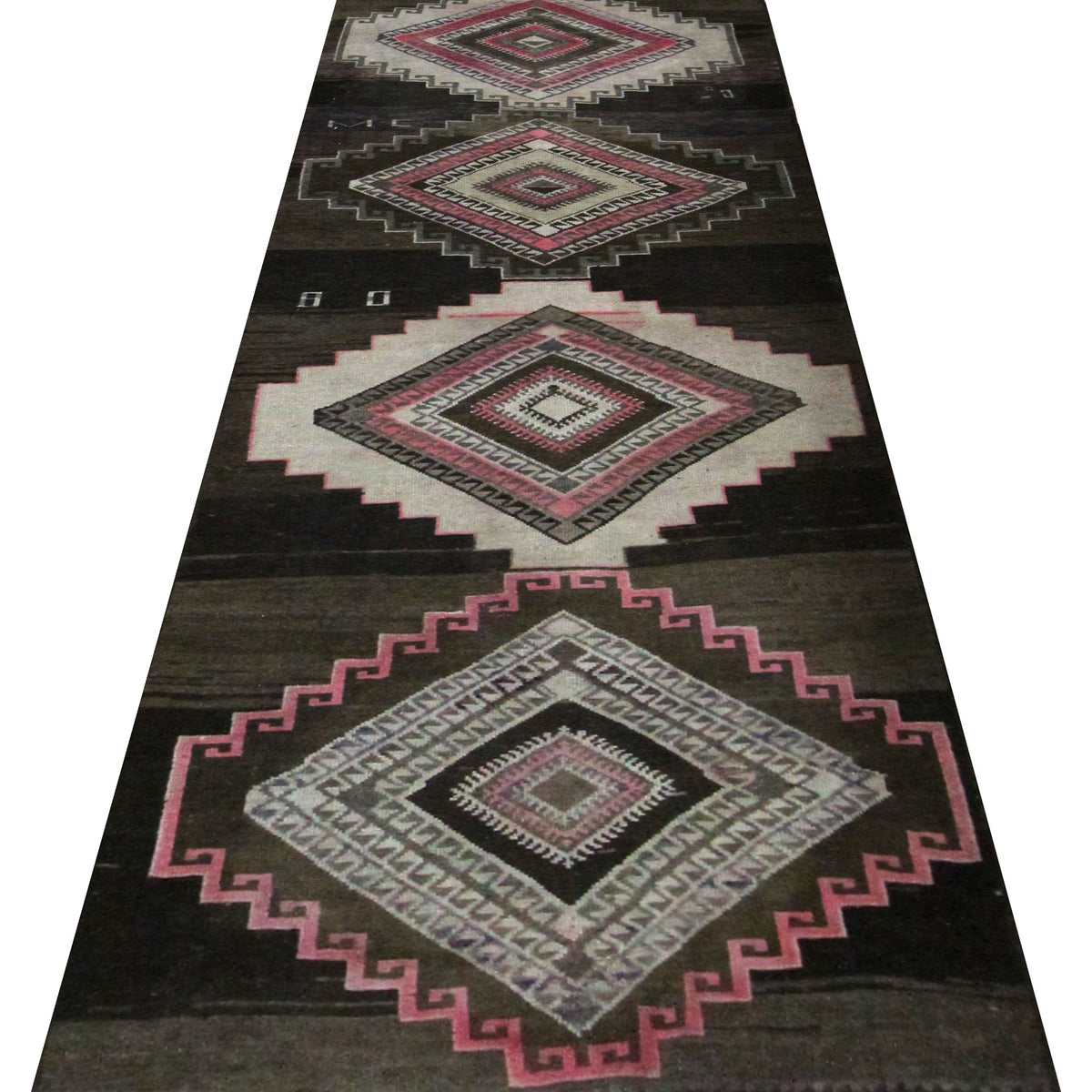 Pacific Kars 73567 Mocha Pink Transitional Hand Knotted Rug