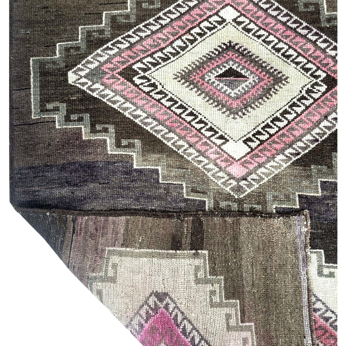 Pacific Kars 73567 Mocha Pink Transitional Hand Knotted Rug