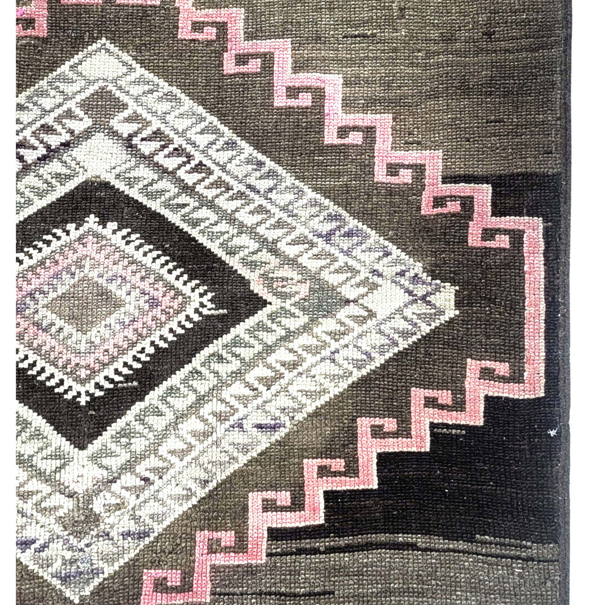Pacific Kars 73567 Mocha Pink Transitional Hand Knotted Rug
