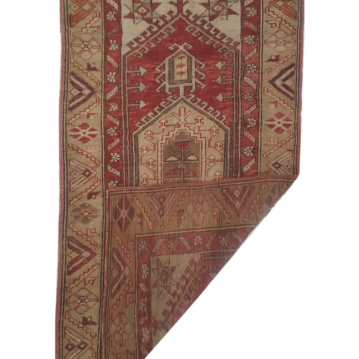 Pacific Anatolia 73568 Red Camel Transitional Hand Knotted Rug