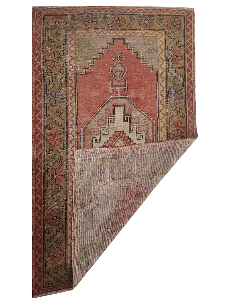 Pacific Anatolia 73572 Rust Gold Transitional Hand Knotted Rug