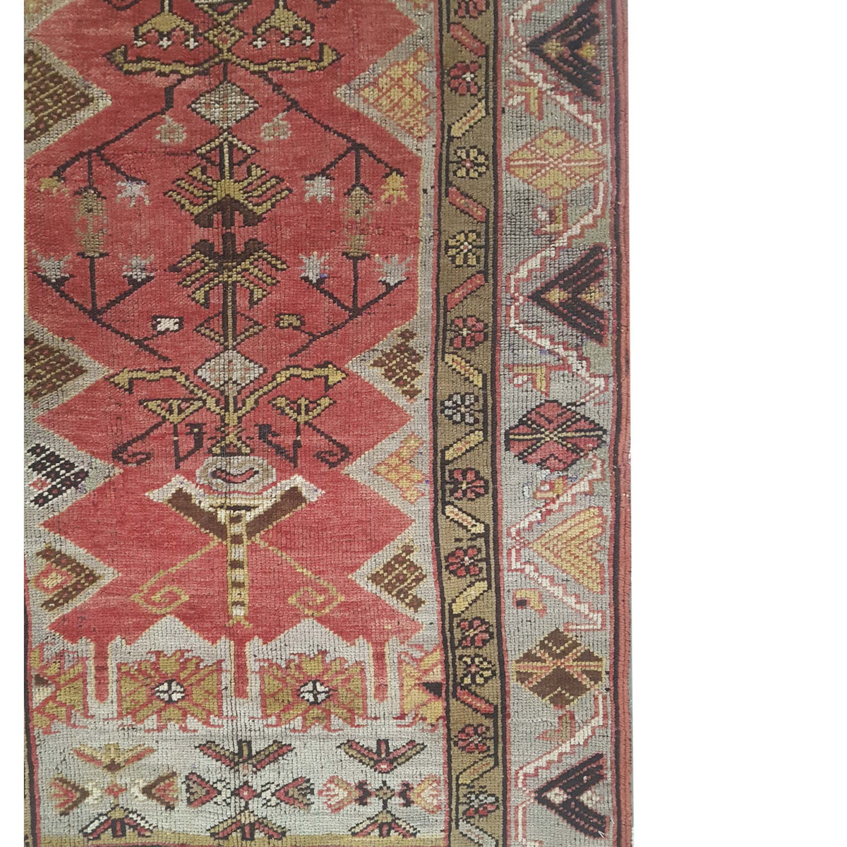 Pacific Anatolia 73573 Rust Gold Transitional Hand Knotted Rug