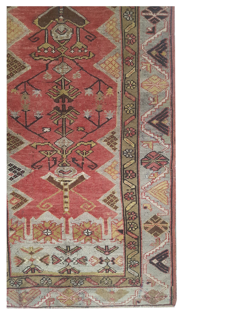 Pacific Anatolia 73573 Rust Gold Transitional Hand Knotted Rug